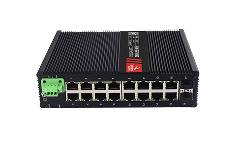 佰馬管理型 2 光 16 電千兆工業(yè)交換機(jī)，支持WEB管理，SNMP、VLAN等，支持環(huán)形拓?fù)?、星型拓?fù)?、總線拓?fù)涞冉M網(wǎng)，廣泛應(yīng)用于智能交通、智慧樓宇、智慧工廠、智慧園區(qū)、智慧城市等領(lǐng)域。